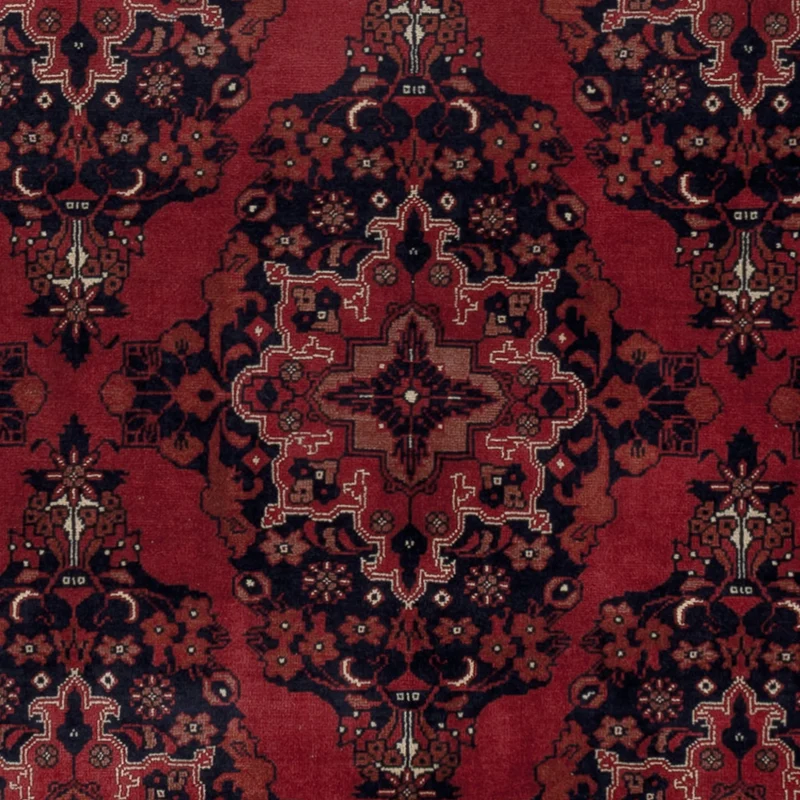 Afghan Teppich 146x196cm - Orientteppich - rot