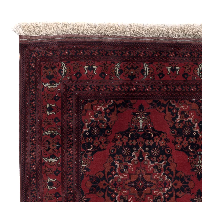Afghan Teppich 146x196cm - Orientteppich - rot