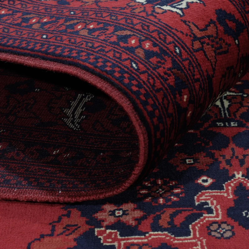 Afghan Teppich 146x196cm - Orientteppich - rot