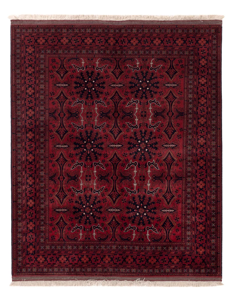 Afghan Teppich 150x187cm - Orientteppich - rot