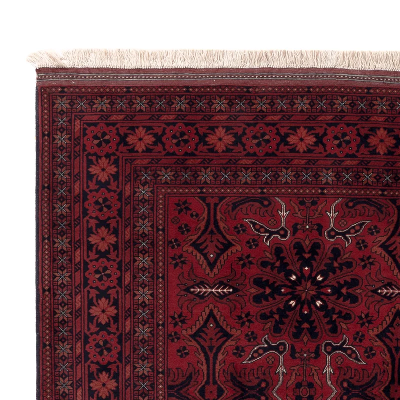 Afghan Teppich 150x187cm - Orientteppich - rot