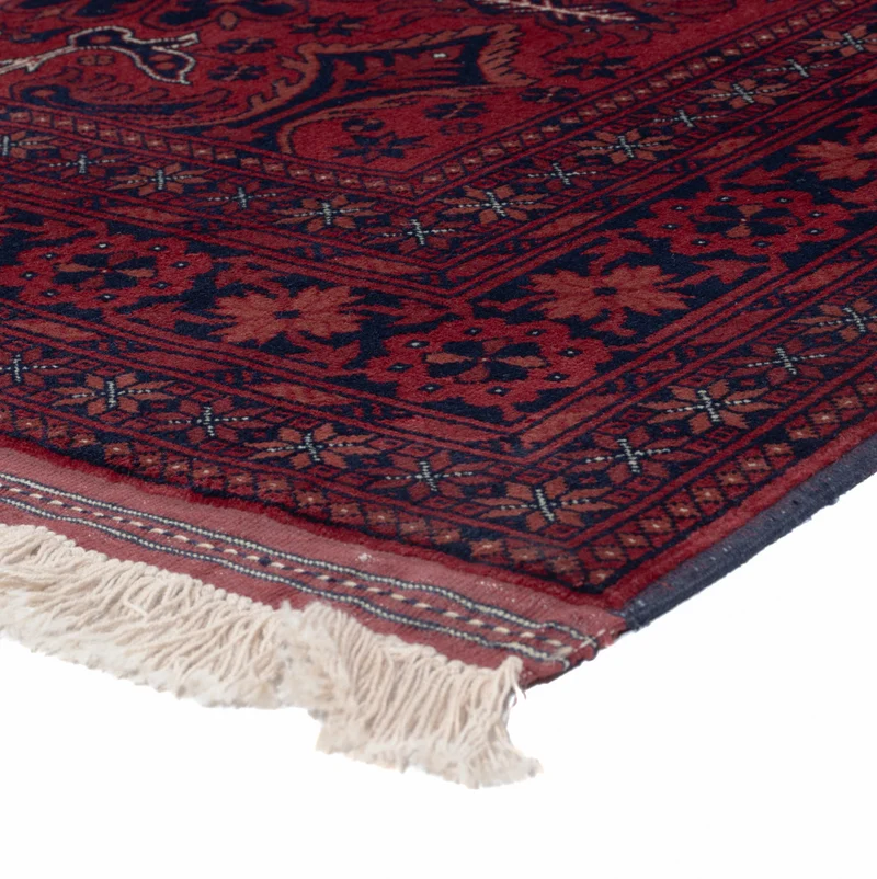 Afghan Teppich 150x187cm - Orientteppich - rot