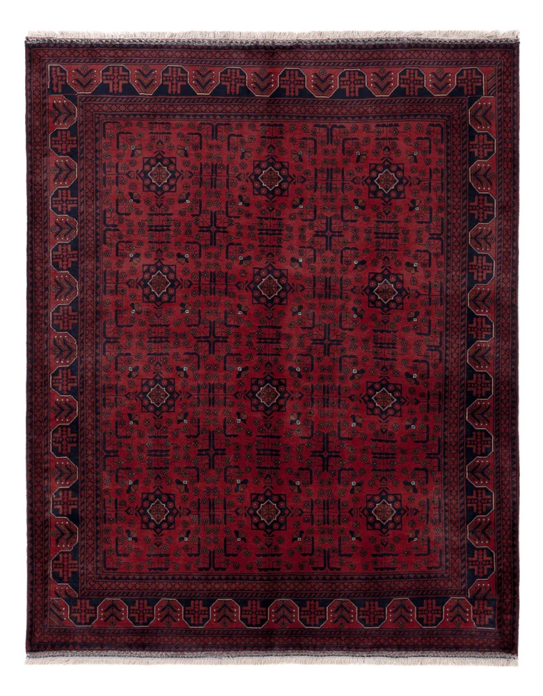 Afghan Teppich 151x191cm - Orientteppich - rot