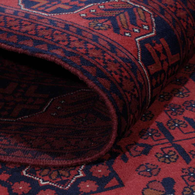 Afghan Teppich 151x191cm - Orientteppich - rot