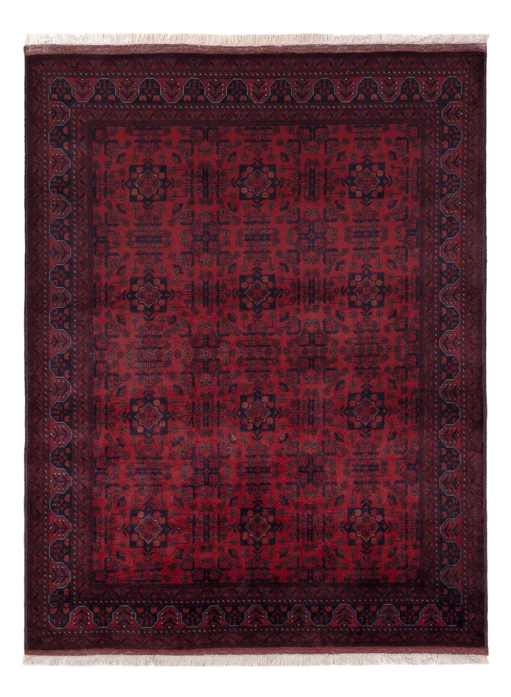 Afghan Teppich 151x190cm - Orientteppich - rot