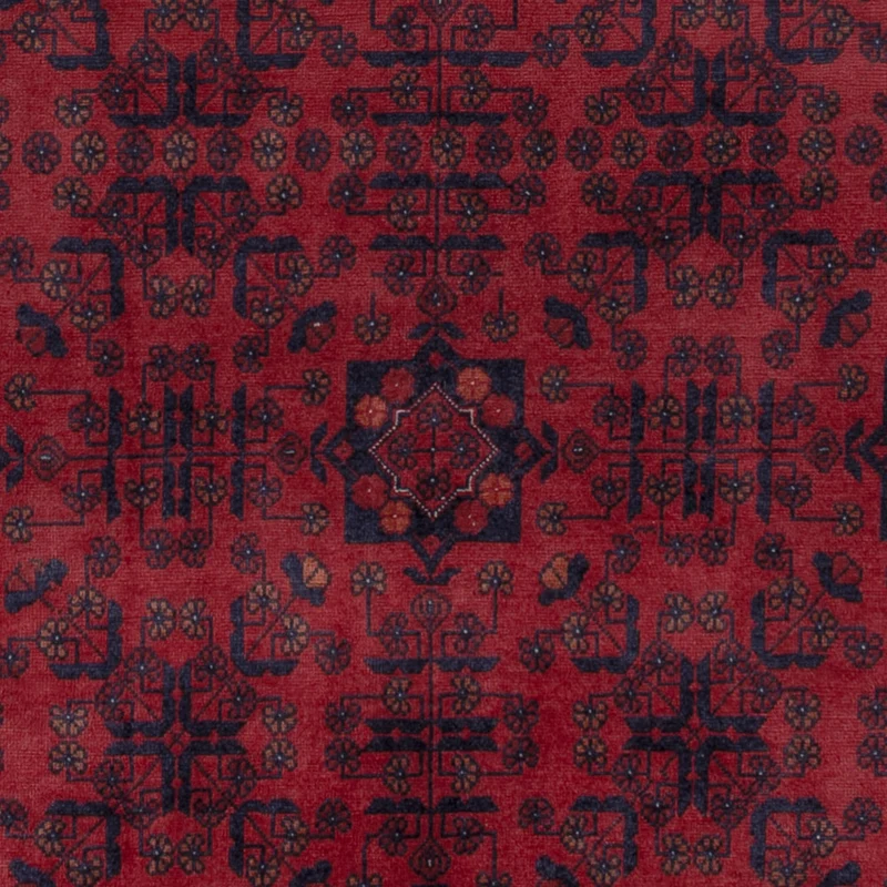 Afghan Teppich 151x190cm - Orientteppich - rot