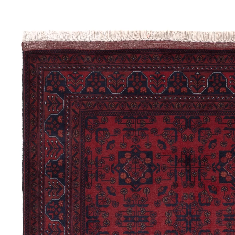 Afghan Teppich 151x190cm - Orientteppich - rot
