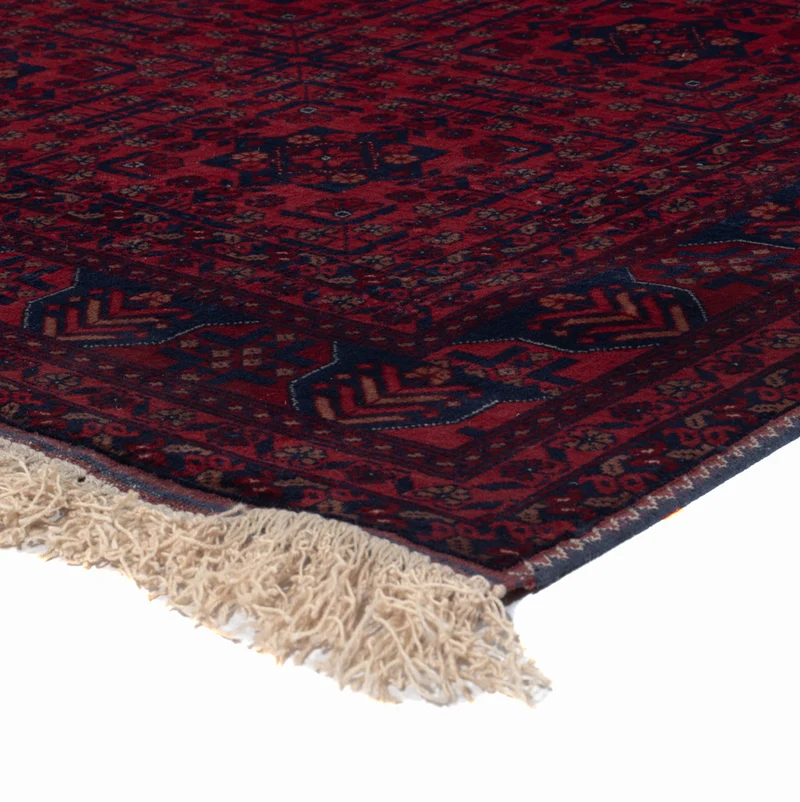 Afghan Teppich 146x187cm - Orientteppich - rot