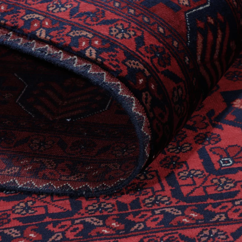 Afghan Teppich 146x187cm - Orientteppich - rot