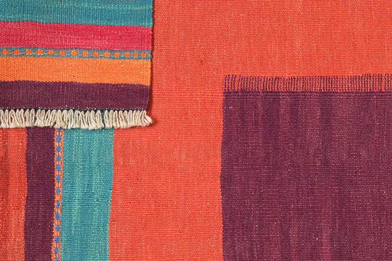 Kelim Gashgai · Handgewebt – Rot, 185x126 cm