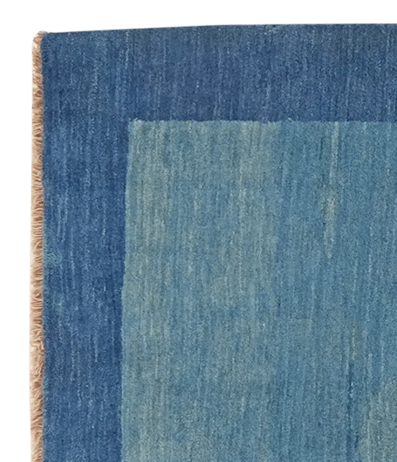 Gabbeh · Handgeknüpft – Blau, 263x90 cm