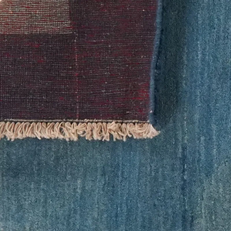 Gabbeh · Handgeknüpft – Blau, 263x90 cm