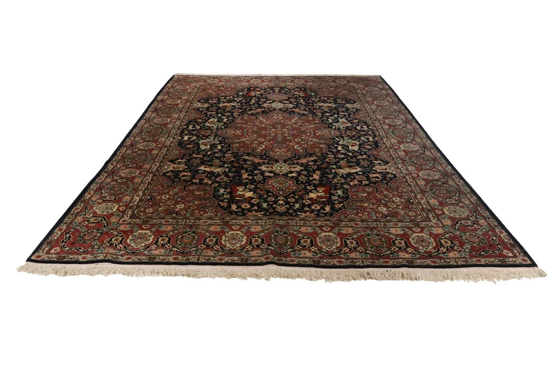 Tabriz Old · Handgeknüpft – Blau, 332x241 cm