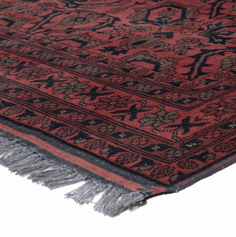 Afghan Teppich - Kunduz - 150 x 197 cm - rot