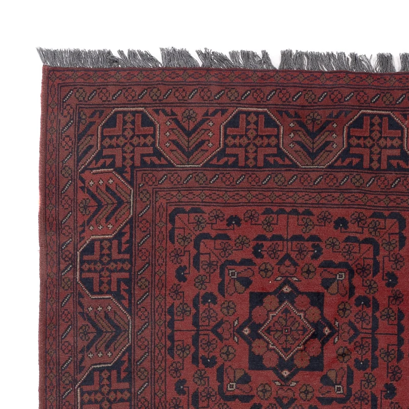 Afghan Teppich - Kunduz - 148 x 198 cm - rot