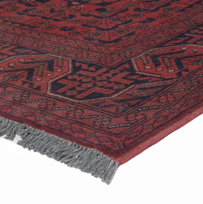 Afghan Teppich - Kunduz - 148 x 198 cm - rot
