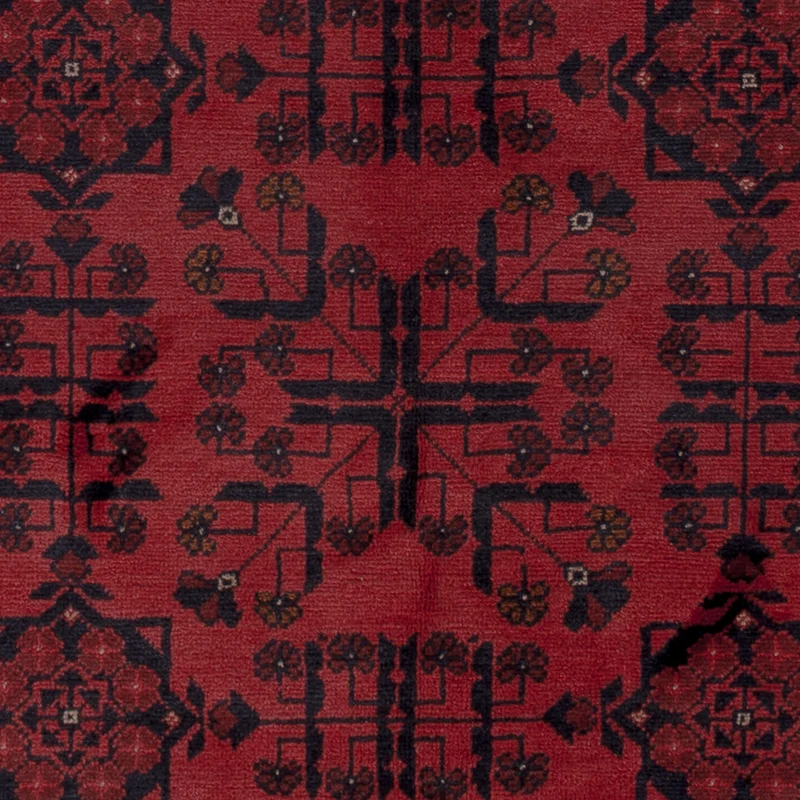 Afghan Teppich - Kunduz - 155 x 191 cm - rot