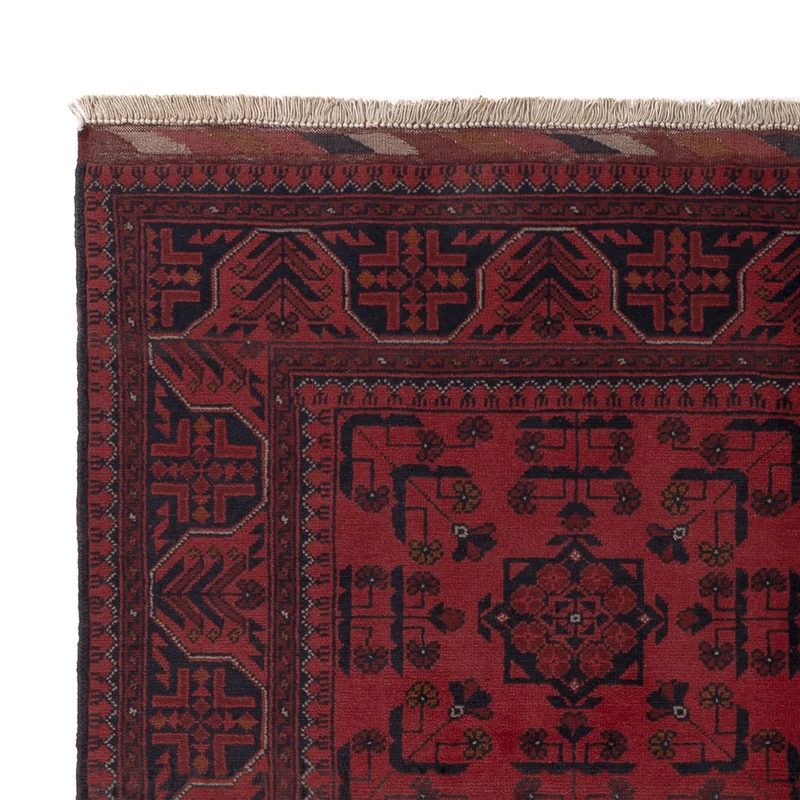 Afghan Teppich - Kunduz - 155 x 191 cm - rot