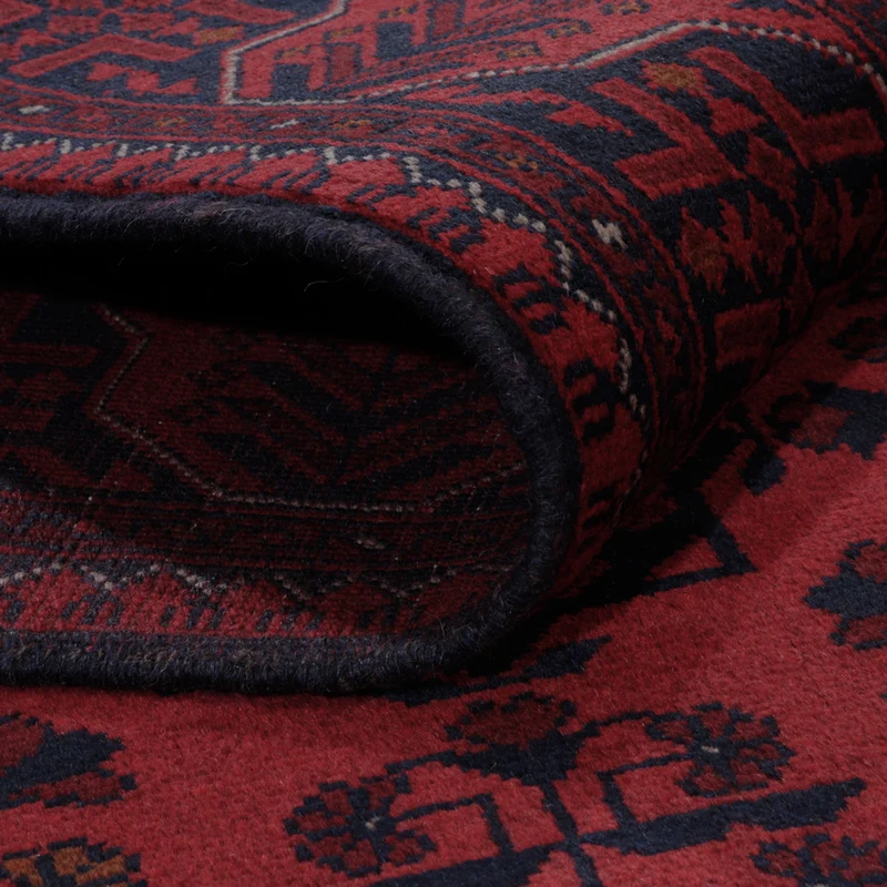 Afghan Teppich - Kunduz - 155 x 191 cm - rot