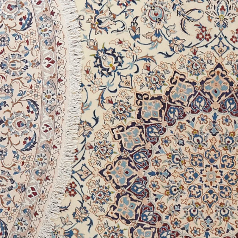 Nain · Handgeknüpft – Beige, 294x294 cm