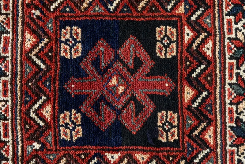Gashgai · Handgeknüpft – Blau, 60x63 cm