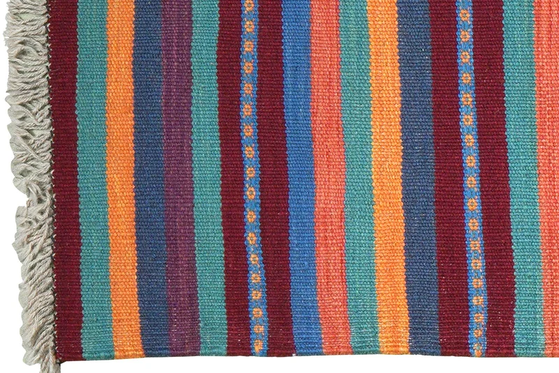 Kelim Gashgai · Handgewebt – Bunt, 194x61 cm