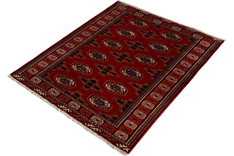 Turkman · Handgeknüpft – Rot, 148x102 cm