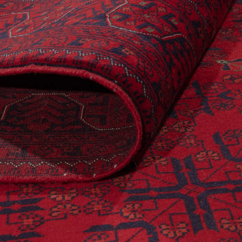 Afghan Teppich 174x235cm - Orientteppich - rot