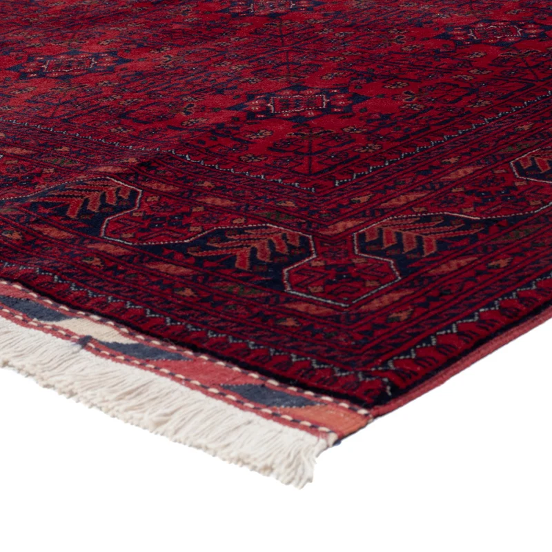 Afghan Teppich 170x235cm - Orientteppich - rot