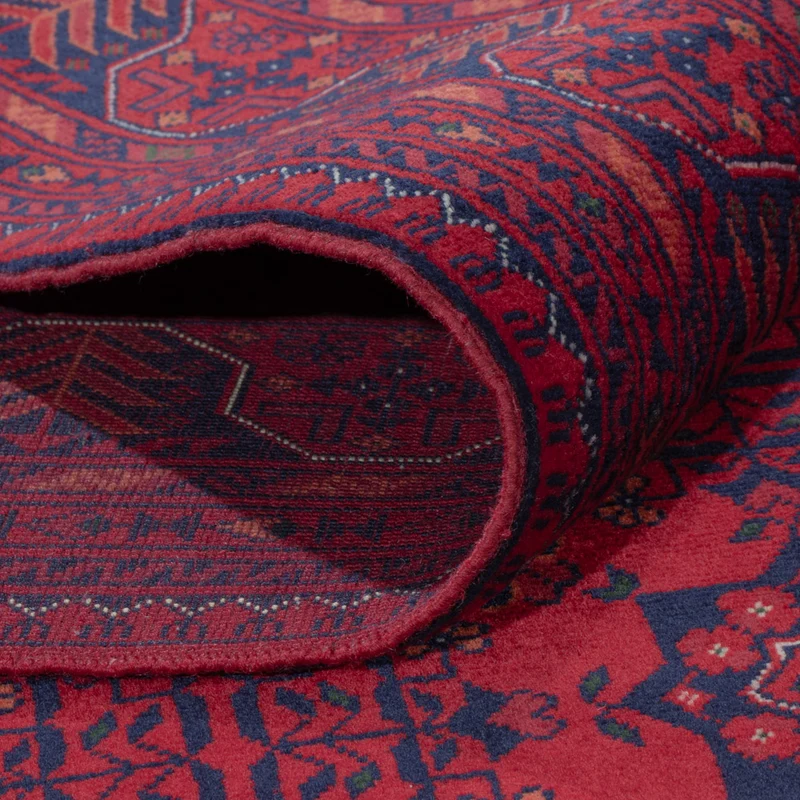 Afghan Teppich 170x235cm - Orientteppich - rot