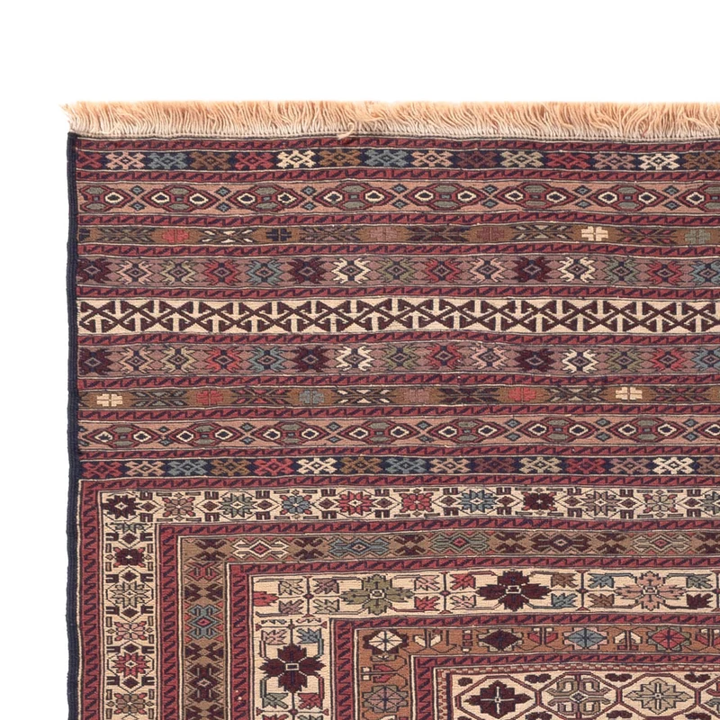 Kelim Afghan Teppich 135x200cm - mehrfarbig