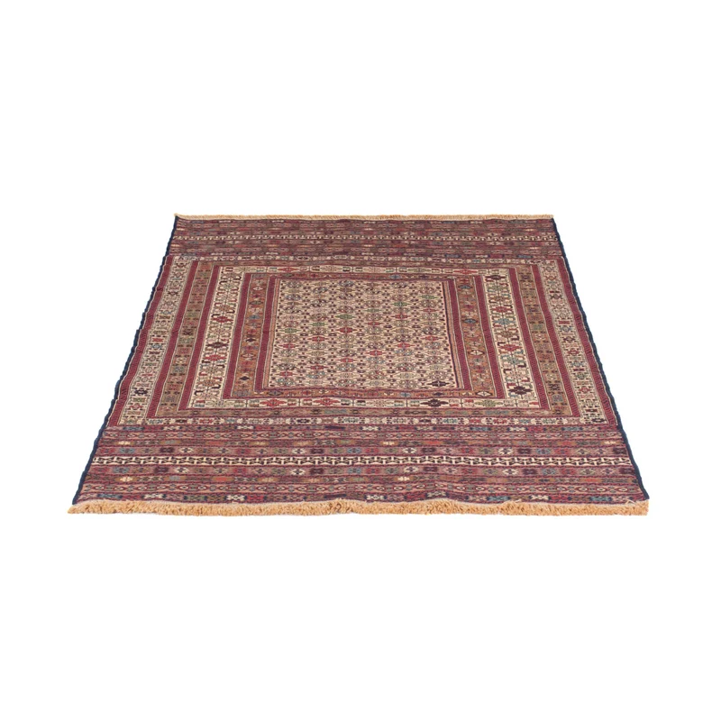 Kelim Afghan Teppich 135x200cm - mehrfarbig