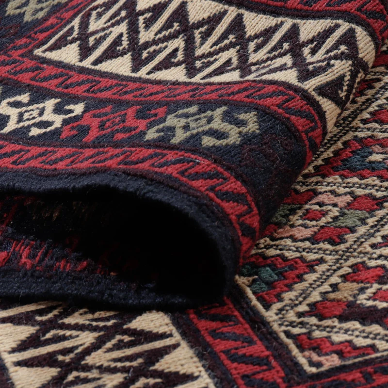 Kelim Afghan Teppich 130x204cm - mehrfarbig