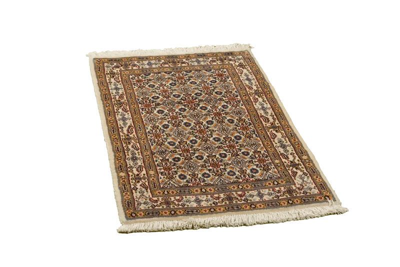 Moud Mahi · Handgeknüpft – Beige, 86x59 cm