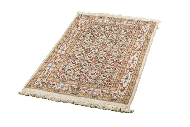 Moud Mahi · Handgeknüpft – Beige, 86x59 cm