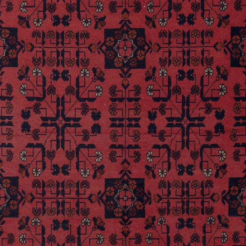 Afghan Teppich - Kunduz - 201 x 286 cm - rot