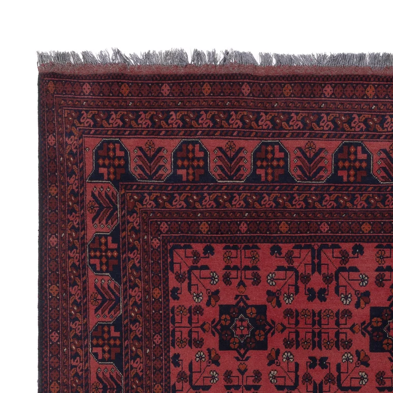 Afghan Teppich - Kunduz - 201 x 286 cm - rot
