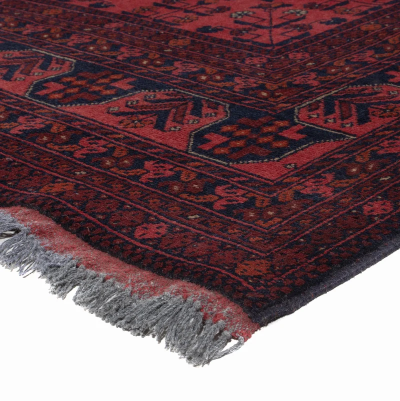 Afghan Teppich - Kunduz - 201 x 286 cm - rot