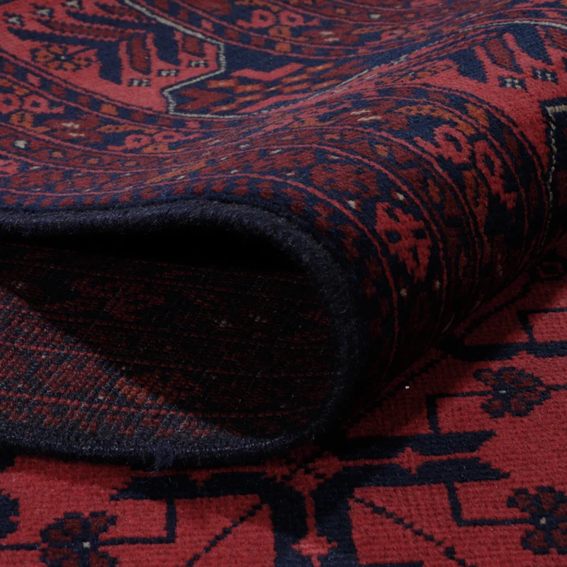 Afghan Teppich - Kunduz - 201 x 286 cm - rot