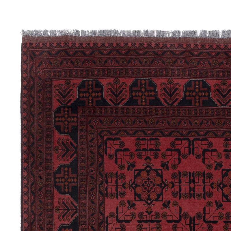 Afghan Teppich - Kunduz - 196 x 292 cm - rot