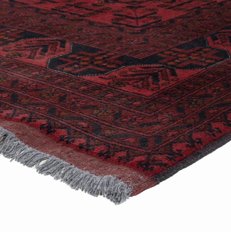 Afghan Teppich - Kunduz - 196 x 292 cm - rot