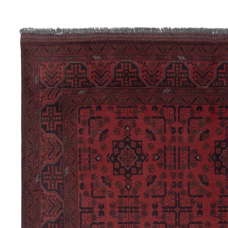 Afghan Teppich - Kunduz - 197 x 286 cm - rot