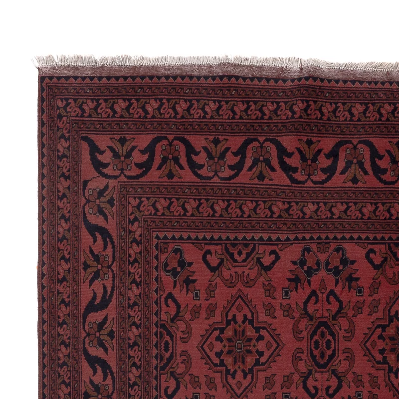 Afghan Teppich - Kunduz - 205 x 303 cm - rot