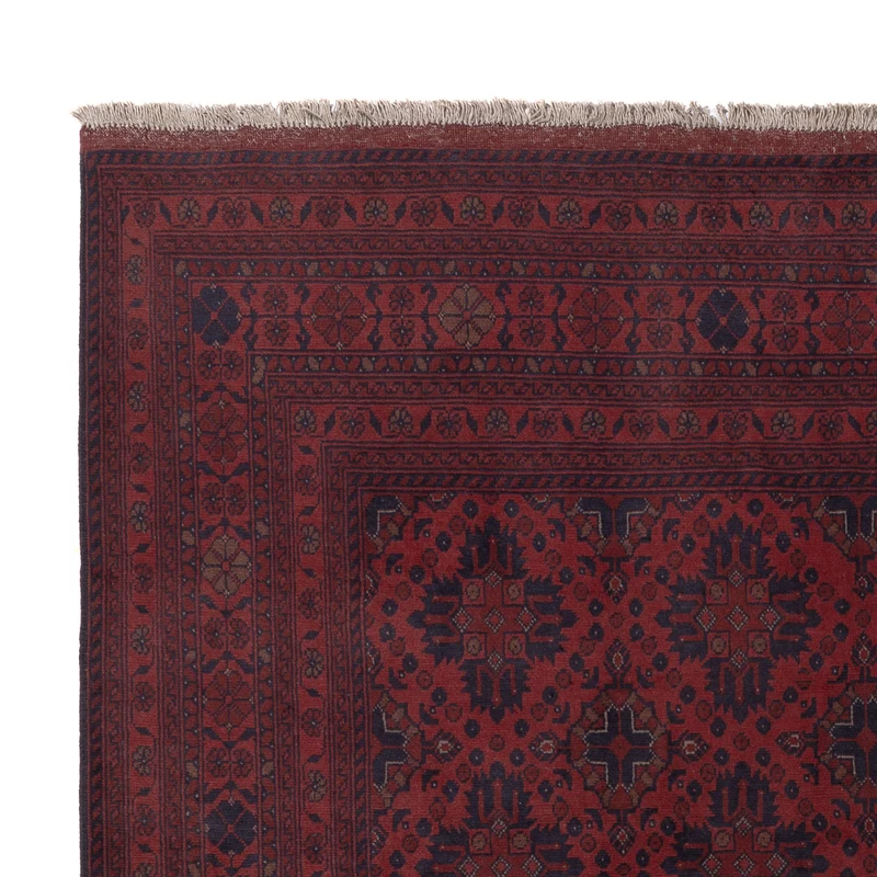 Afghan Teppich - Kunduz - 205 x 298 cm - rot