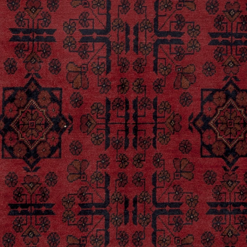 Afghan Teppich - Kunduz - 150 x 195 cm - rot