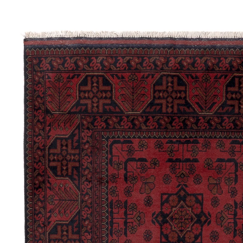 Afghan Teppich - Kunduz - 150 x 195 cm - rot