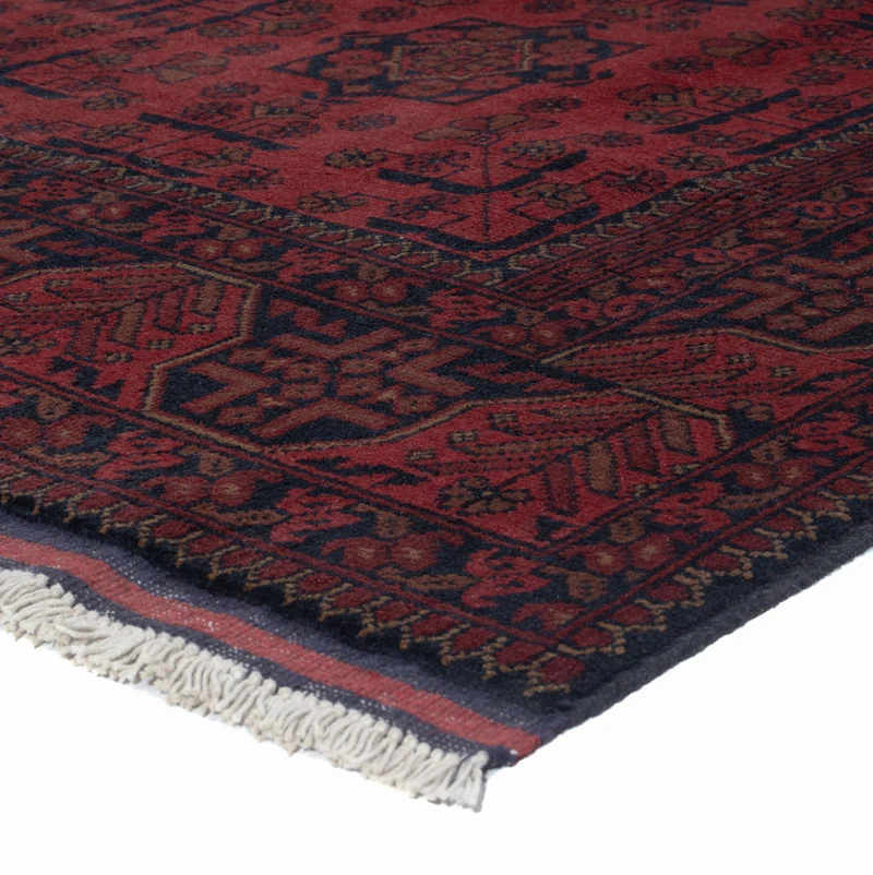 Afghan Teppich - Kunduz - 150 x 195 cm - rot