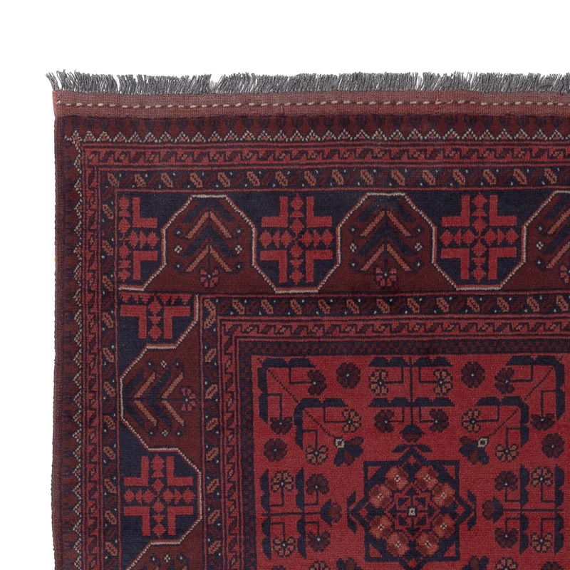 Afghan Teppich - Kunduz - 148 x 201 cm - rot