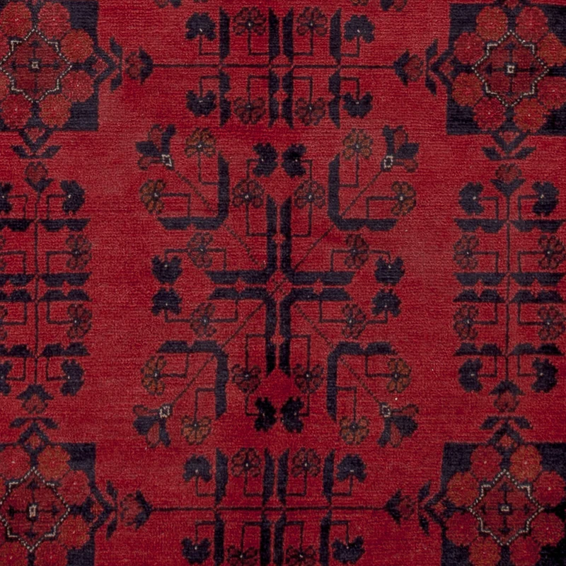 Afghan Teppich - Kunduz - 150 x 200 cm - rot
