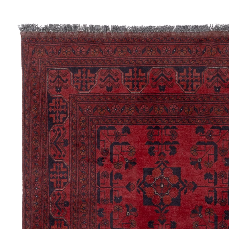 Afghan Teppich - Kunduz - 150 x 200 cm - rot